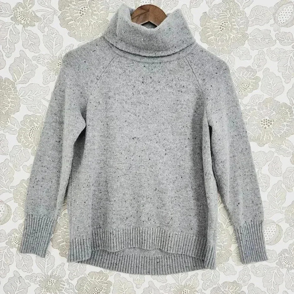 C&C California Grey Wool Blend Turtleneck Sweater Medium Women's - Picture 1 of 6
